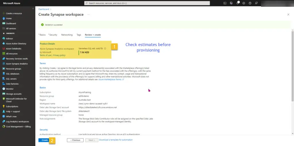 Synapse resource review synapse-analytics-review