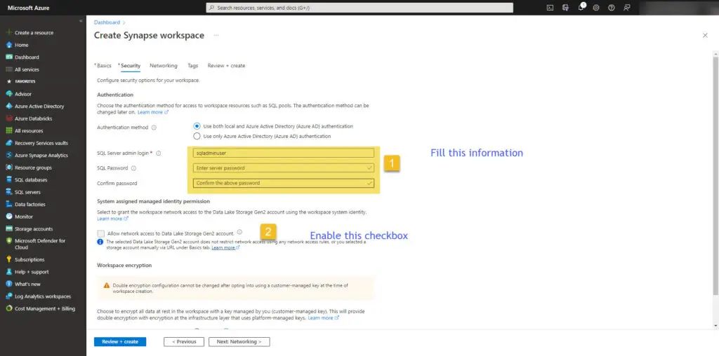 Synapse resource security synapse-analytics-security