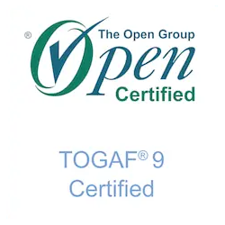TOGAF 9 certified professional emblem